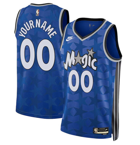 Mens Orlando Magic Active Custom Blue 2023-24 Classic Edition Stitched Basketball Jersey->customized nba jersey->Custom Jersey